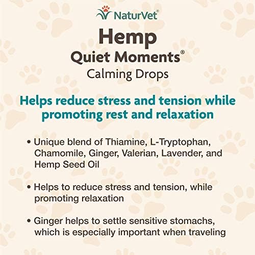 NaturVet Sessiz Anlar Sakinleştirici Yardım Kedi Takviyesi Artı Melatonin-Kedilerde Stresi Azaltmaya Yardımcı Olur-Evcil Hayvan