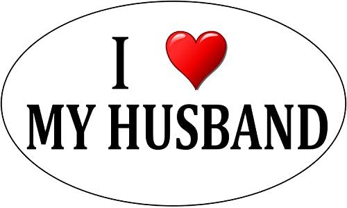 Rogue Nehir Taktik I Love My Husband Sticker Eşi Kalp Oval 5x3 Araba Kamyon Pencere Çıkartması Tampon Sticker