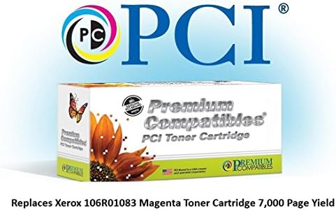 PCI Marka Uyumlu Toner Kartuşu Değiştirme için Xerox Phaser 6300 6300DN Eflatun Toner Kartuşu 7 K Verim
