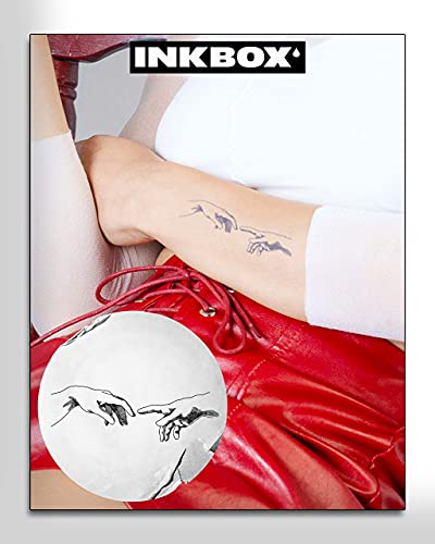 Inkbox Geçici Dövmeler Paketi, Uzun Ömürlü Geçici Dövme, Michelangelo ve Dragonaut'u zina mürekkebi ile su geçirmez, 1-2 Hafta