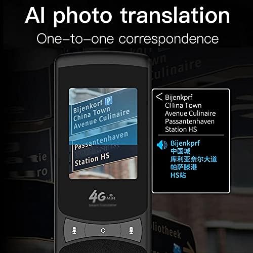 ZLDGYG SMDMM Akıllı AI Anında Ses Fotoğraf Tarama Çevirmen 2.4 İnç Dokunmatik Ekran WiFi Desteği Çevrimdışı Taşınabilir Çoklu
