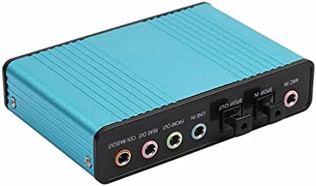 XJJZS USB 6 Kanal 5.1 Harici Optik Ses Ses Kartı Dizüstü PC Laptop için Profesyonel Harici USB Ses Kartı (Renk: A)