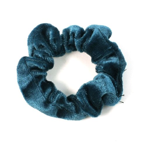 Uxcell Kadife Bayan Elastik Saç Kravat Bandı At Kuyruğu Tutacağı, Koyu Mavi, 0,02 Pound