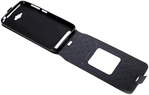 Asus ZenFone Max ZC550KL için cep telefonu Kılıfı Kart Yuvası ve Fotoğraf Çerçevesi ile Dikey Çevir Deri Kılıf (Siyah) (Renk:
