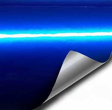 VVIVID XPO Parlak Sıvı Metal Koyu Mavi Vinil Araç Wrap Yapışkan Film (25ft x 5ft)