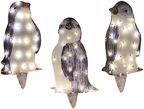 Işık-Up penguen noel dekorasyon parlatma penguen tatil süsleme