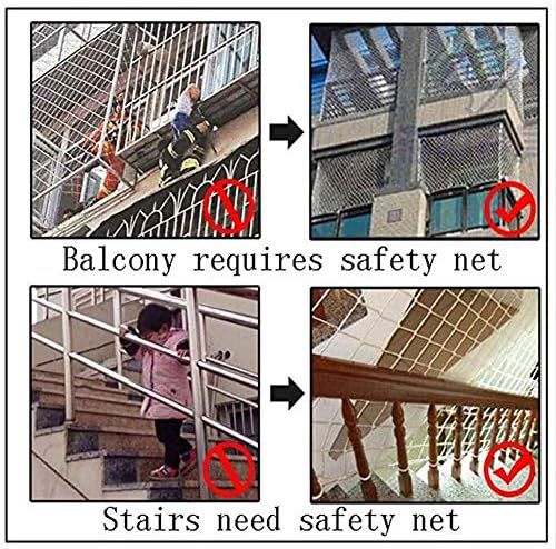 GYMEIJYG Dekor Net, Kenevir Halat Net Merdiven Balkon Anti-Sonbahar Net koruma Ağı Kamyon Sabit Merdiven Halat, Özelleştirilebilir