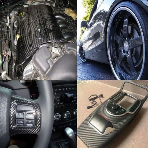 312 Otomobil uyar 2010-2012 Honda Accord CROSSTOUR Karbon Fiber Vinil WRAP Levha/Film (60 X 180) 5FT X 15FT 2011 10 11 12