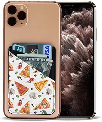 Lezzetli Pizza Cep Telefonu Cüzdanı, Kredi Kartı Cüzdanı, Kartvizit, Hemen Hemen Her Telefonla Uyumlu