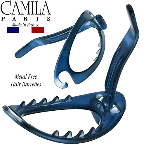 Camila Paris CP3116 Fransız Saç Tokası Klipsi, Esnek At Kuyruğu Tutucu Metal Parça Yok, Kadınlar için Güçlü Tutuş Saç Tokaları,