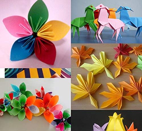 SYBL 100 Levhalar 4x 4 Kare Origami Katlanır Kağıt Renkli Çift Taraflı Kat Kağıt kopya kağıdı Sanat ve Zanaat Çocuklar için