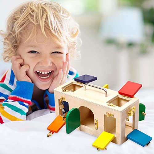 Duyusal Ahşap Oyuncaklar için 3 Yaşında, Montessori Temel Motor Beceri Aktivite Kurulu Eğitici eğitici oyuncak için Erkek ve