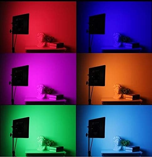 ILEDGear 50 W RGBW + T 1x1 LED 2800 K-10000 K Video 3-Light Kiti ile V-Montaj Pil Plaka, 0-360°Renk Seçimi Ultra ince ve yumuşak