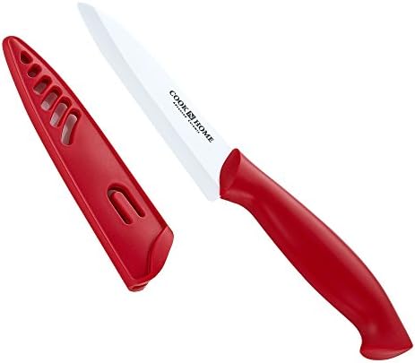 Cook N Home Kılıflı 9 Parçalı Seramik Bıçak Seti, Çok Renkli