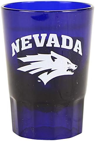 NCAA 4-Pack Tam Renkli Plastik İstiflenebilir Takım Logosu Shot Gözlükleri (Nevada Wolfpack)