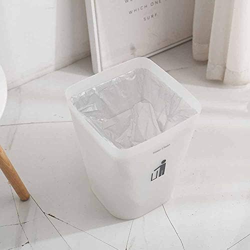 Aouiopkio Zruixia-ljit Çöp Kovası, Çöp Kovası Kare Kırılmaya Dayanıklı Plastik Küçük Çöp Kovası Çöp Kovası, Banyolar için Çöp