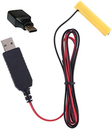 AAA Pil Eliminator USB / C Tipi Güç Kaynağı Kablosu 1-4 adet AAA Pil Değiştirin