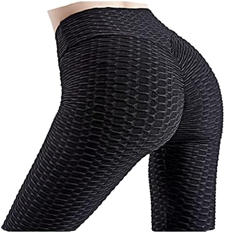 Yüksek Belli Anti Selülit Tayt - Popo Kaldırma Kadın Ezme Ganimet Yoga Pantolon Karın Kontrol Spor Tayt