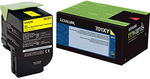 Lexmark 70C1XY0 Ekstra Yüksek Kapasiteli Toner, 4000 Sayfa Kapasiteli, Sarı