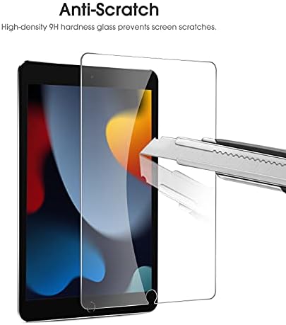 OMOTON [2 Paket] Ekran Koruyucu iPad 9. Nesil ile Uyumlu, 10,2 İnç (iPad 9, 2021 Piyasaya Sürüldü) - Apple Pencil ile Uyumlu