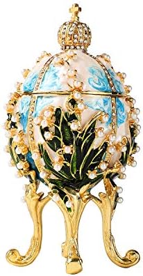 Furuıda Takı Biblo Kutuları Faberge Yumurta Biblo Kutuları Menteşeli Süsler Antika Işçilik Koleksiyonu Lüks Hediye Ev Dekor