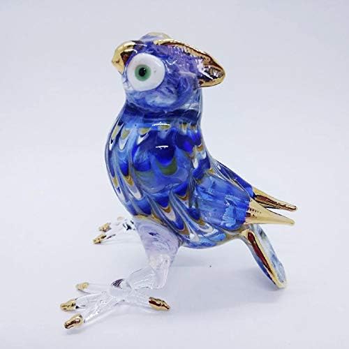WitnyStore Minyatür Kuş BAYKUŞ Üflemeli Cam Üfleme Sanat Hediyeler Hayvanlar Dekor El Yapımı 2