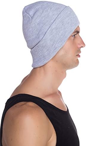 Üst düzey Beanie erkekler kadınlar - Unisex düz kafatası örgü şapka kap kelepçeli