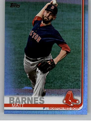 2019 Topps Gökkuşağı Folyo Serisi Iki Beyzbol 422 Matt Barnes Boston Red Sox Resmi MLB Ticaret Kartı