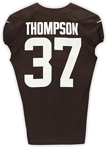 Tedric Thompson Cleveland Browns Uygulaması-2020 NFL Sezonundan 37 numaralı Kahverengi Formayı Kullandı-Boyut 42 + 2-İmzasız