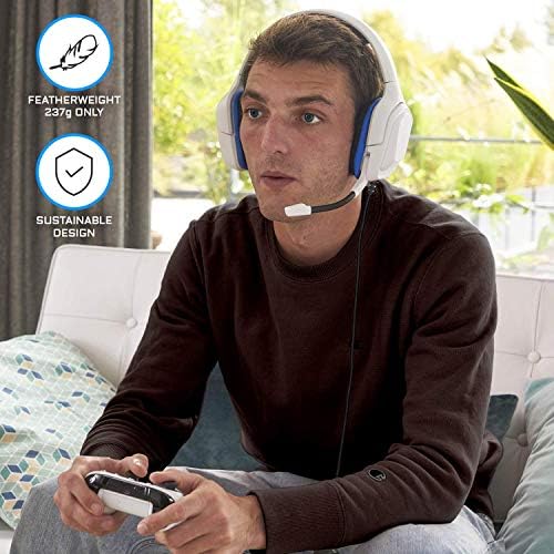 G-LAB KORP Kobalt PS4 Oyun Kulaklığı-Stereo Ses Oyun Kulaklığı, Ultra Hafif, Güçlü Bas - PC PS4 Xbox One Mac Nintendo Switch
