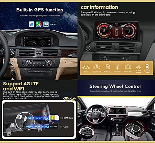 Daomen Qualcomm Android 11 12.3 BMW X1 E84 ıçin Araba GPS Navigasyon Kafa Ünitesi 2009~2015 dahili Carplay DSP BT Destek CD