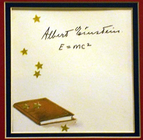 Albert Einstein imzalı kitap plakası
