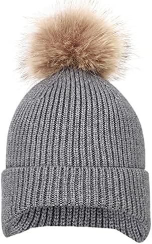 Kış Erkek Kız Şapka Sıcak Örme Tığ Polar Şapka Bere Bebek Pom Pom Şapka Bere Sevimli Kapaklar Hediye Çocuklar için