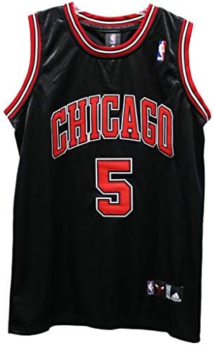 Carlos Boozer Chicago Bulls İmzalı İmzalı Siyah 5 Jersey JSA COA