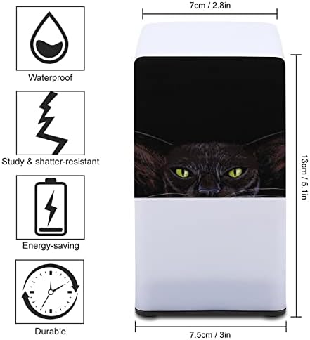 Siyah Kedi Tutan Beyaz kağıt Taşınabilir masa Lambası Yatak Odası gece ışık Seyahat Warmging Hediye için Campping / Bar/ofis/koridorlar