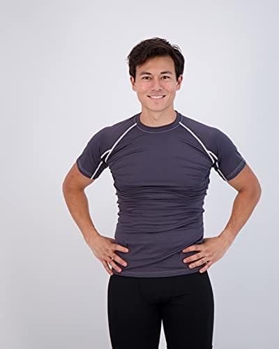 4 Paket: erkek Kısa Kollu Sıkıştırma Gömlek Baz Katman Fanilalar Aktif Atletik Kuru Fit Üst