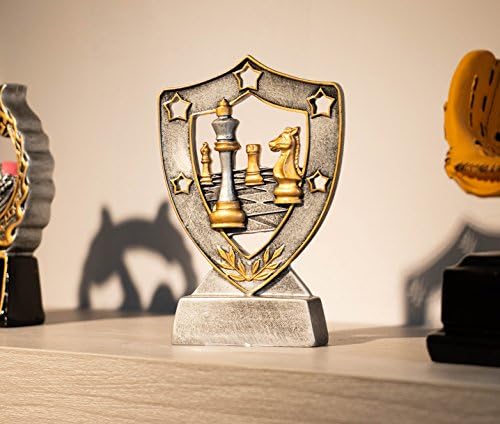 Juvale Satranç Kupası-Satranç Ödülü, Turnuvalar, Yarışmalar, Partiler için Küçük Reçine Kupası, 4 x 6 x 1,5 İnç