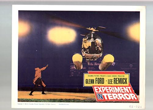 FİLM AFİŞİ: Terörde Deney-Glenn Ford-Lee Remick-11x14-Renkli-Lobi Kartı