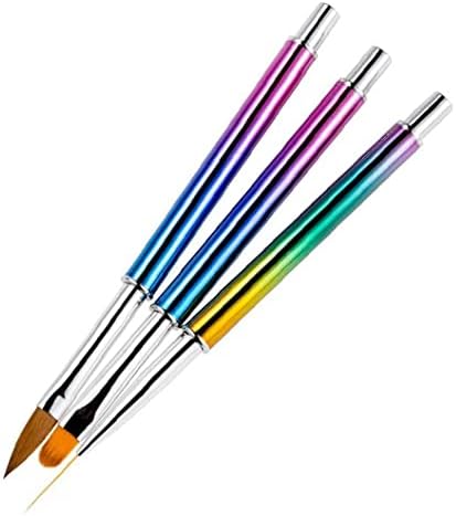 Naısde tırnak Fırçası Seti Nail Art Liner Fırça Jel Çizim Boyama Tırnak Kalem Manikür Güzellik Aracı ile 5 Fırça Kafaları