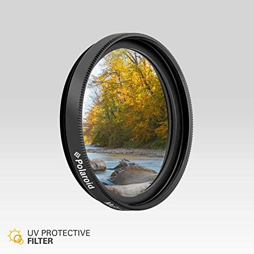 Polaroid Optik 58mm UV Filtresi / Koruyucu Ultraviyole Filtre Pusu Emer, Görüntüleri İyileştirir ve Lensi Atmosferik Hasarlardan