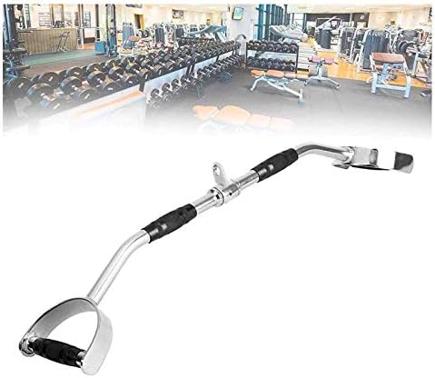 ZXFF D-Tipi Triceps Bar Pull - Aşağı Çubuk Eki, Kauçuk Kaymaz Kolu LAT Kablo Makinesi Kolu Dönen Kurutma Raf Ev Fitness Aksesuarları