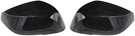 Mactoom Ayna Kapağı Kapakları Q50 2014-2020 ile Uyumlu Doğrudan Değiştirme Kapı Yan Ayna Kapağı Kapağı (Parlak Siyah)