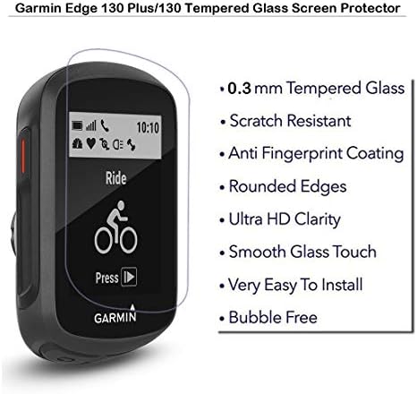 MOTONG İçin Garmin Kenar 130 Artı Ekran Koruyucu-LCD Temperli Cam Ekran Koruyucu İçin Garmin Kenar 130/130 Artı, 9 H Sertlik,