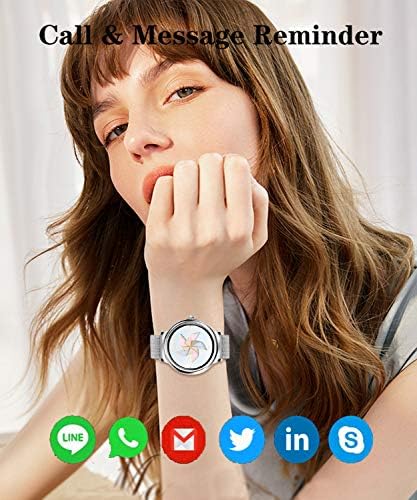 Kadınlar için akıllı saat, IP68 Su Geçirmez Smartwatch Spor İzci Android ıOS Telefon ile Uyumlu, kalp Hızı Uyku İzleme Kalori