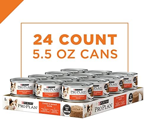 Purina Pro Plan Yüksek Proteinli Tahılsız Yetişkin Islak Kedi Maması - (24) 5.5 oz Kutular (Ambalaj Değişebilir)