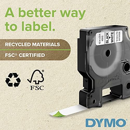 DYMO Endüstriyel RhinoPro Etiket Makineleri için DYMO Endüstriyel Etiketler, Sarı üzerine Siyah, 3/4, 1 Rulo (18433)