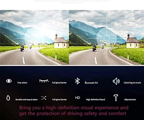 MZLXDEDIAN Ses Güneş Gözlüğü, Ses Kontrolü ve Açık Kulak Stili Volumn Yukarı ve Aşağı, Bluetooth 5.0 Akıllı Gözlük ve Açık