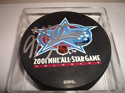 Sean Burke İmzalı İmzalı 2001 NHL All-Star Oyunu Hokey Diski İmzalı a-İmzalı NHL Diskleri