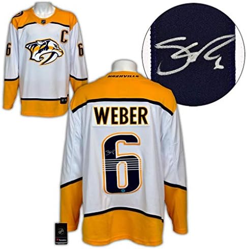 Shea Weber Nashville Predators İmzalı Beyaz Fanatik Forması-İmzalı NHL Formaları
