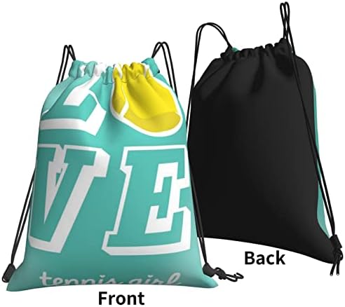 Tenis aşk ipli sırt çantası, spor salonu Sackpack çanta Yoga spor yüzme seyahat plaj için